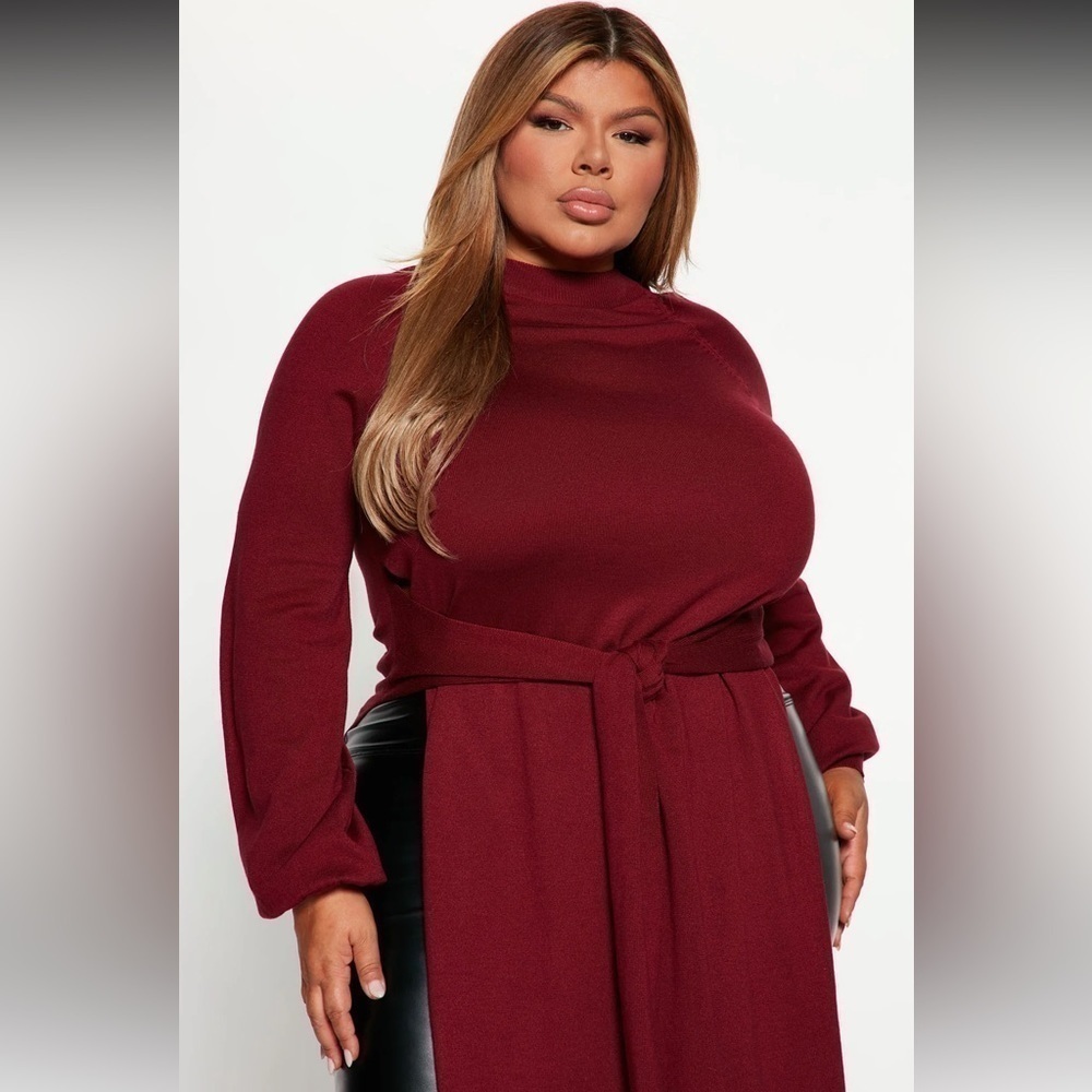 Pullover Sweater with high slit - Picture 4 of 6